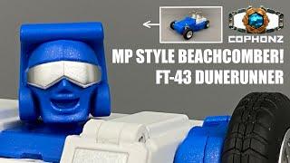 Transformers transformed! FT-43 Dunerunner (MP Beachcomber) clear transformation + showcase!