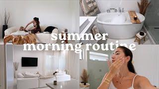 7am summer morning routine 🫧 calm and productive, self-care, healthy habits for success!