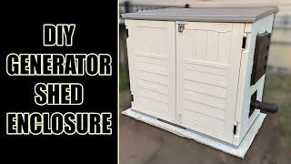 DIY Tri-Fuel Generator Shed Enclosure For Champion 8750 Generator With Whole House Propane Hookup