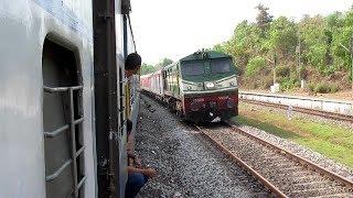 Indian Railways : WDP3A TVC Rajdhani rips WDM3D Mangalore Superfast