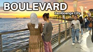 Roaming the BOULEVARD in Zamboanga City Mindanao Philippines Full ASMR Walking Experience  [4K HDR]