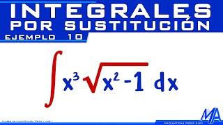 Integral de una Raíz | Integrales por Sustitución - Cambio de variable | Ejemplo 10