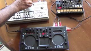 Roland TB 303 with a Korg KaossDJ & Volca Beats