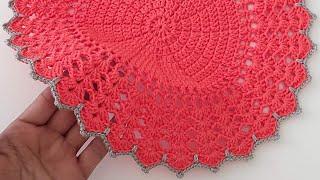 How to Crochet Round Placemat ~ Easy Crochet Knitting Placemats for Beginners ~ Crochet Placemat