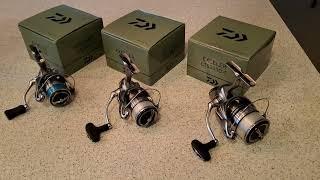 Daiwa 23 Exceler LT 2000-2500-5000, Spinning Fishing  Reels.