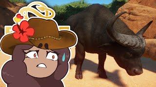 Battling It Out with African BUFFALO!!  Planet Zoo: Sahula Safari • #68