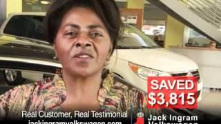 I saved with Jack Ingram Volkswagen