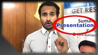 Recruiters' Success = Presentation Skills | EASY Resume Shortlisting | Suman Pachigulla | Training