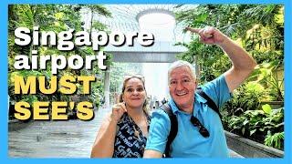 Changi Airport Singapore  - Waterfalls, light shows, hidden gems and Michelin Foods