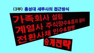 자본거래 사례분석 / 승계전략 , 현금증여 &법인설립, 증자 ,전환사채, 합병