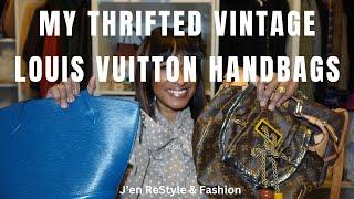 My Thrifted Vintage Louis Vuitton Hand Bag Collection | Pre Loved Luxury Handbags | Don't buy new