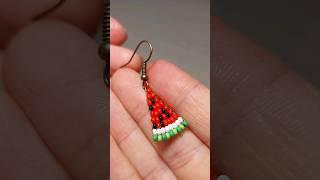 ️Beaded earrings tutorial #beads  #beadwork #earrings #giftideas