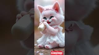  The Most Colorful Baby Cat You’ll Ever See!  Dudi dudi dum dum #catfunny #shorts #cat