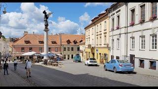 Travel to Lithuania - Vilnius - 4K - Old Town from Užupis area - 2022