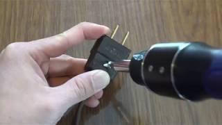 How to Fix a Broken Power Cord Plug Using the Leviton 2-prong Repair Connector