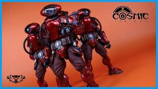 Four Horsemen Cosmic Legions Outpost Zaxxius T.U.5.C.C. PILOT (RED JET) Action Figure Review