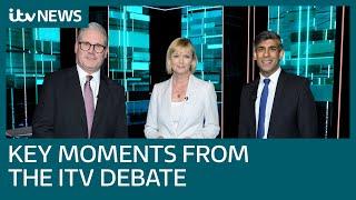 The key moments from Sunak and Starmer's fiery first head-to-head debate | ITV News