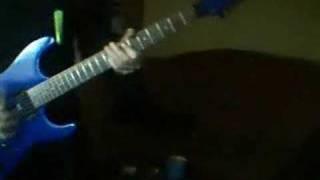 Heavy rhythm guitar improvisation