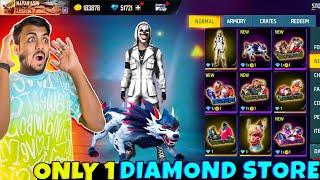 Free Fire Only 1 Diamond Store  All Emotes & Bundles Only In 1 Diamonds  - Garena Free Fire