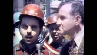 Trade Union Pro-Nixon March Buffalo, 1970 WBEN-TV