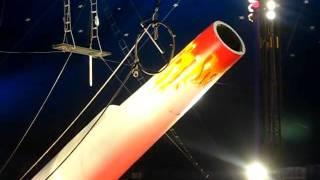 Circus man shot out of cannon - Human Cannonball