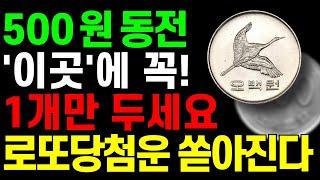 500원 동전 ‘이곳’에 두면 돈복이 폭발합니다! 재물운 쏟아지는 비밀 위치 공개!