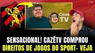 SENSACIONAL! JOGOS DO SPORT VÃO PASSAR DE GRAÇA NA CAZÉ TV EM 2025. VEJA TUDO AQUI