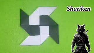 Origami Shuriken for Beginners - How to Make a Ninja Weapon Out of Paper
