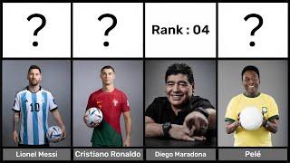 Comparison: Top 50 Greatest Footballers Of All Time