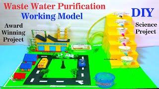waste water purification working model for science project - exhibition - diy | howtofunda