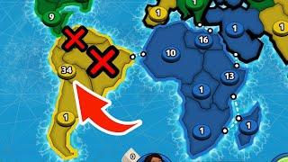 SOUTH AMERICAN TURTLE STRATEGY IS EVIL!!  (GIVES EASY WIN) | How to Win RISK Global Domination