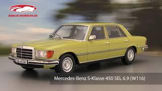 ck-modelcars-video: Mercedes-Benz S-Klasse 450 SEL 6.9 (W116) 1975-1980 mimosengelb iScale