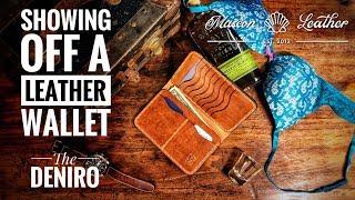 Showing Off a Leather Wallet - The DeNiro