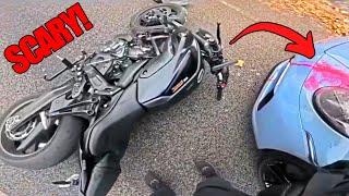 10 Minutes OF CRAZY, EPIC & UNBELIEVABLE Motorcycle Moments - Ep. 598