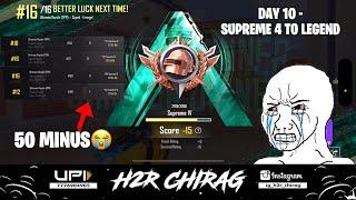 50 minus  Ultimate Royale Rank Push | DAY 10 - SUPREME 4 TO LEGEND Tips And Tricks #bgmi