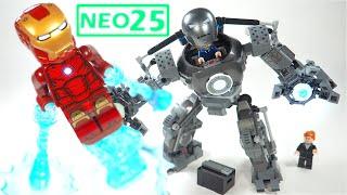 LEGO Marvel Infinity Saga Iron Man Iron Monger Mayhem review Lego 76190 set Stop Motion Build Review