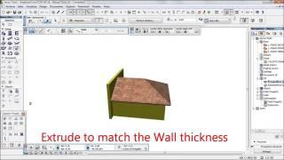 Archicad: Wall from Morph (muro da forma)