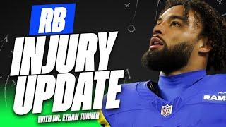 Top Running Back INJURY UPDATES  - Fantasy Football Draft Strategy - Fantasy Football Advice