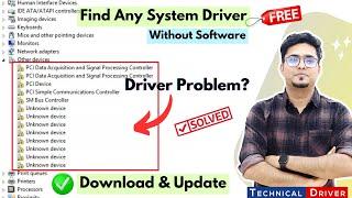 How to Find Drivers for your PC Motherboard | Find & Install any device driver using Hardware ID 
