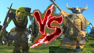 Goblins VS Miners. Total War Warhammer 3