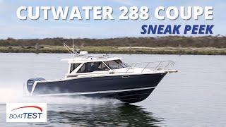 Cutwater 288 Coupe (2022) - Sneak Peek by BoatTEST.com