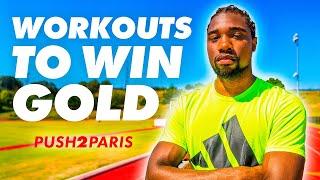 Noah Lyles FIRST 200m TRAINING SESSION for Paris Olympics, Sprint Drills, Gym Workout #Push2Paris