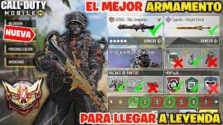 EL MEJOR ARMAMENTO PARA LLEGAR A LEYENDA MAS RÁPIDO Y FÁCIL EN COD MOBILE / EL ARMAMENTO MAS ROTO !!