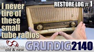 I've missed tube radios, and just love these small ones. Grundig 2140 restoration - part 1.