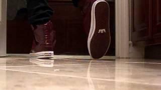 Supra TK Society Burgundy Shoes With Skinny Jeans