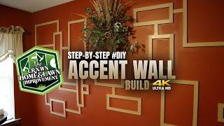 STEP BY STEP #DIY Accent Wall Build | CRXWN Home & Lawn Improvement #accentwall #howto #ryobi