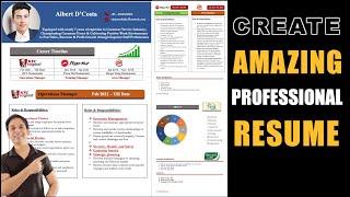 Create Amazing Professional Resume