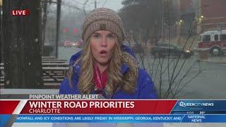 Which Charlotte roads are top priority during winter weather?