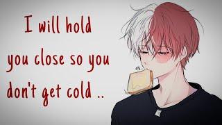 Todoroki Cuddles You in the Rain  (Todoroki x listener) (Binaural) (ASMR) (RP) (Rain Sounds)