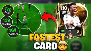 105 Vinicius Jr | Fastest Player In FC Mobile! | Best LW FC Mobile